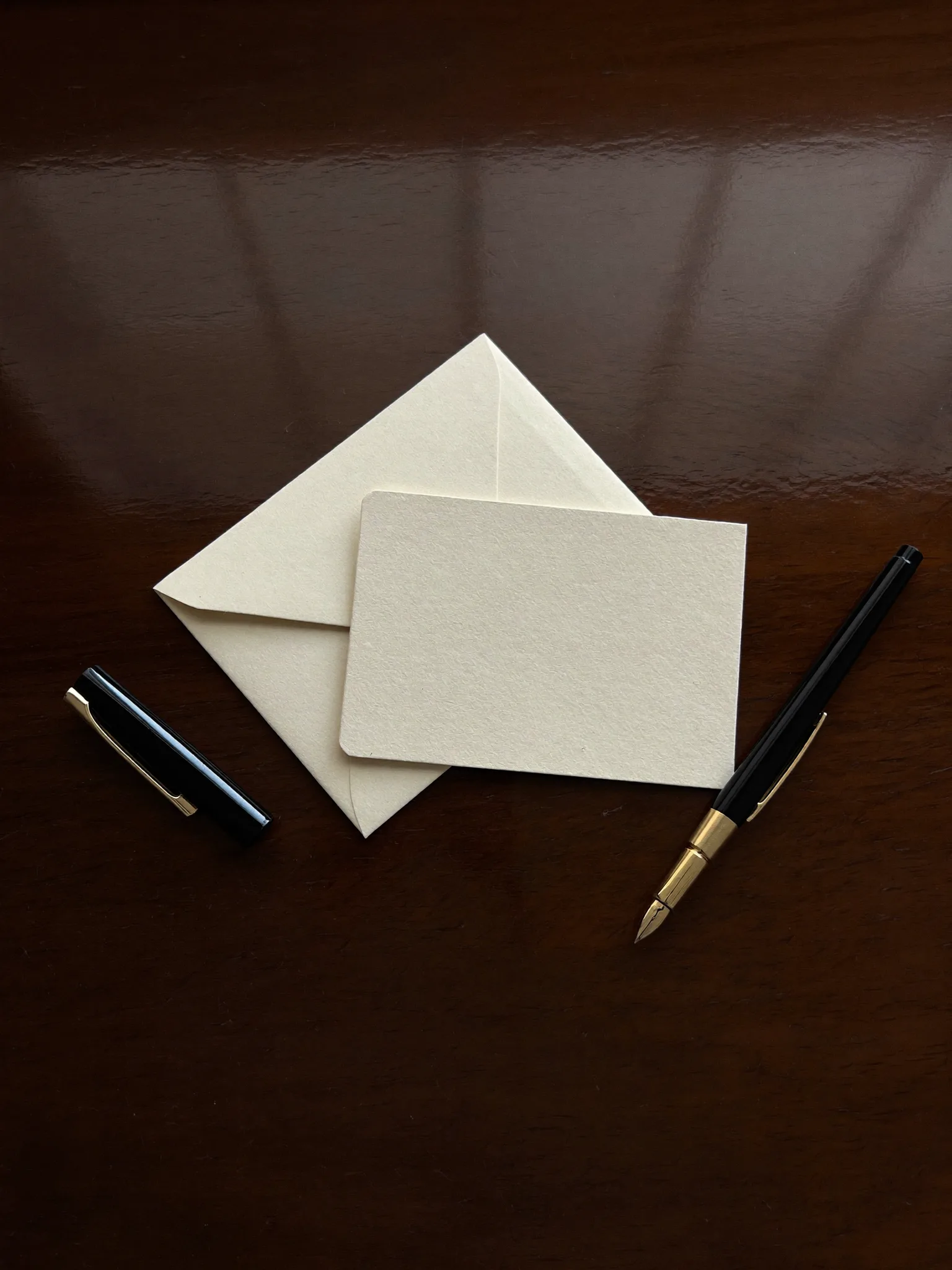 Stationery on a desk